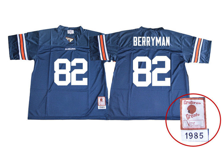 1985 Throwback Youth #82 Pete Berryman Auburn Tigers College Football Jerseys Sale-Navy - Click Image to Close